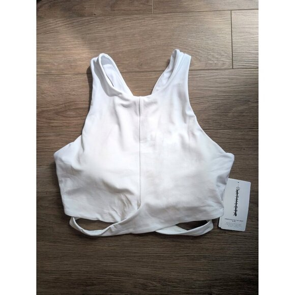 Athleta | Conscious Crop Cut Out Bra D-DD In White - Picture 3 of 12